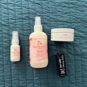 Hair and lip balm set